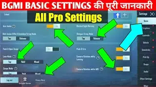 Bgmi All Basic Settings Full Guide In Hindi|Battlegrounds Mobile India Basic Settings|