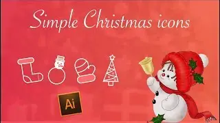 Create your own simple Christmas icons in Adobe Illustrator | Ai