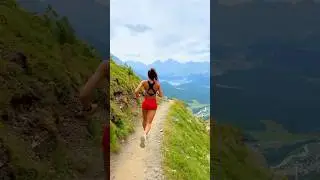 RUNNING IN PARADISE ❤️ 2500m altitude 🏔️ Would you run here? 😍 #running #sport #mountains