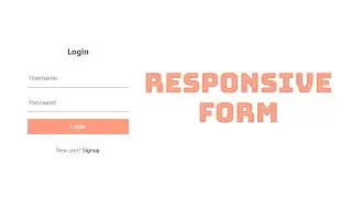 Responsive Form UI Design with CSS3 Flexbox