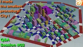 Q&A  Session #2 : I Made the smallest Procedural City  In Houdini !