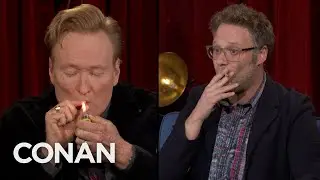 Conan Takes A Hit Of Seth Rogen’s Joint | CONAN on TBS