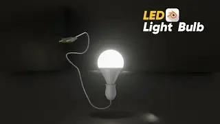 Create LED Light Bulb in blender #blender #blendershorts #3dmodeling #blendertutorial