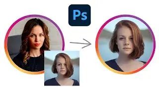 Как вставить фото в круг в фотошопе