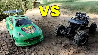 Lamborghini vs Rock Crawler RC Car 4x4 Epic Off-Road Battle