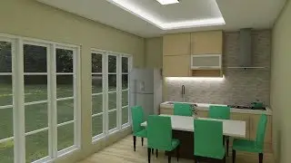 Make interior design ( Kitchen ) with Sketchup and Vray