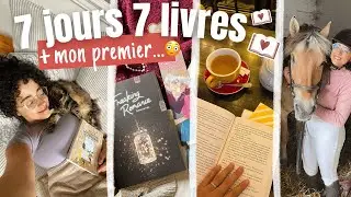 Lire 7 LIVRES en 7 JOURS ? 🤭📚 + mon premier... 😳🤫