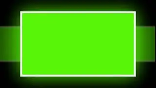 green screen with white frame simple animation for free use / vfx footage /