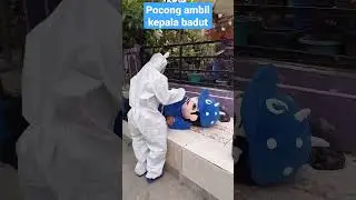 pocong ambil kepala badut , seremmm 