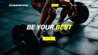 How to create Homepage for  a Fitness  Service website using HTML, CSS & JavaScript