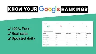 100% free keyword rank tracker (real-world rankings)