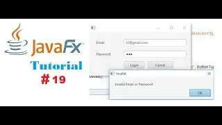 #19 JavaFx and SQL Server Tutorials | Login Form