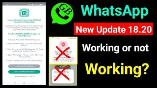 Gb Whatsapp New Update v18.20 | link device problem| gb whatsapp couldn't link | update kaise kare