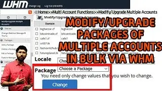 How to Modify/Change Packages of Multiples Accounts in WHM [STEP by STEP]☑️