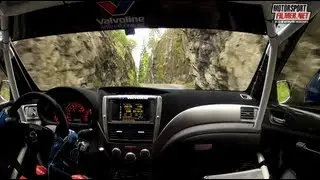 Inboard: Anders Grøndal Subaru Impreza STI - Sørlandssprinten SS3 Kleivane - Motorsportfilmer.net