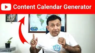 How To Create AI Content Calendar For Youtube | Youtube AI Content Calendar