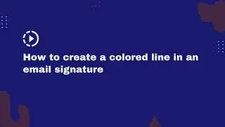 How to create a colored line in your HTML email signature