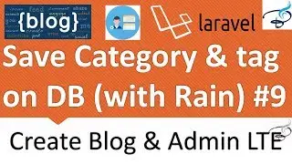 Laravel - Create Blog and Admin Panel | Save Category and Tags to DB #9