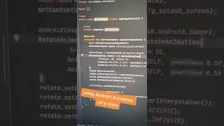 Android Studio Animation : Rotate & Animate your view