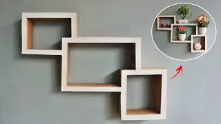 Floating Shelves From Cardboard | DIY Cardboard Crafts | Cardboard Wall Shelf Ideas