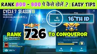 🇮🇳DAY 45: RANK 726 DOMINATOR TO SOLO CONQUEROR BEST SURVIVAL TIPS. SOLO CONQUEROR BEST TIPS & TRICKS