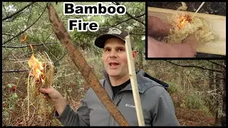 The Bamboo Fire Saw - My All Time Favorite Friction Fire Method - Easy and Effective.