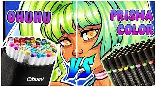 Ohuhu Brush Markers Vs Prismacolor Markers | Ohuhu Vs Prismacolor | Marker Review