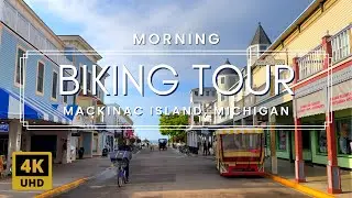 Quiet Morning Bike Ride on Mackinac Island | Michigan Nature Sounds, Birds, and Horses