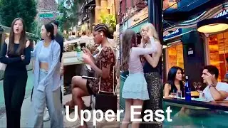 Upper East Side,  NYC 4K Walking Tour, Uptown bars Restaurants, 2nd Ave Walk