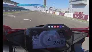 Onboard 2020 Honda CBR1000RR-R SP +300 km/h Freddy Foray Losail circuit Qatar