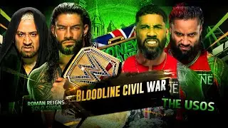 Roman Reigns & Solo Sikoa Vs The Usos - Bloodline Civil War | WWE Money In The Bank