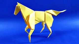 Origami horse made of paper - simple origami