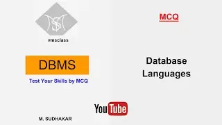 DBMS - Database Languages (MCQ)