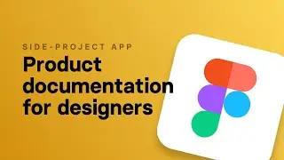 Product documentation and first design - A Side Project App [01]