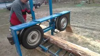 my homemade sawmill. Ruler device.