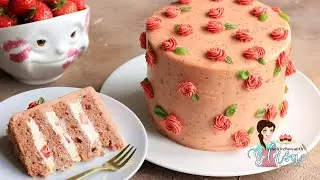 Learn How to Make a Delicious Strawberry Cream Cake | Perfect for Mothers Day