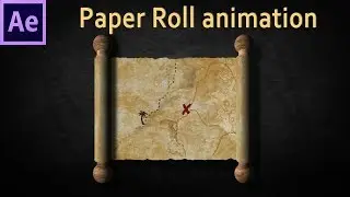 After Effects tutorial - How to create Paper Roll animation - 99