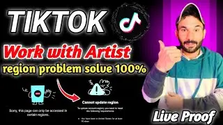 work with artists tiktok region problem || Solution of region in work with artists tiktok || profile