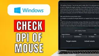 How To Check DPI Of Mouse (2024) Quick Method