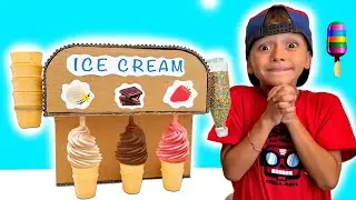 Марк играет в аппарат мороженого | Ice Cream for kids