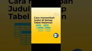 Cara menambah judul di setiap tabel halaman #tipsandtricks #wordtricks