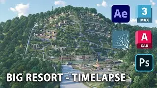 14 Resort in Kocaeli - Timelapse - 3ds max #timelapse #3ds_max_timelapse #3dsmaxtutorial