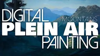 Using an iPad to Paint Mountains