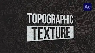 How To Create This Modern Topographic Texture Animation | Adobe After Effects | QuickTip #8