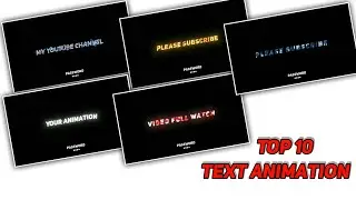 Top 10 TEXT ANIMATION Presets XML ll Alight Motion TEXT PRESETS