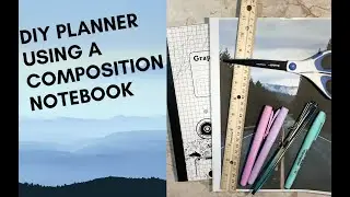 DIY Planner using a graph composition notebook | Affordable Planner | Easy DIY Planner