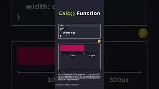 📐 Master the calc() Function! 💻✨ | Dynamic CSS with JS 2025||#shorts #shortvideo #function #css3 #js