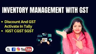 Discount And GST Activate In Tally | IGST CGST SGST #gst #tally