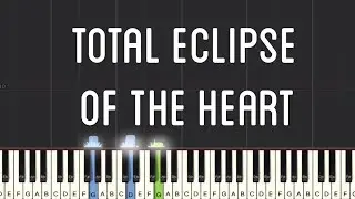 Bonnie Tyler - Total Eclipse of the Heart Piano Tutorial | Medium