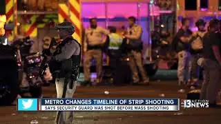 Police change timeline of Las Vegas strip shooting